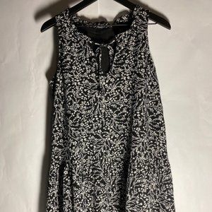 Black and White Floral Dress